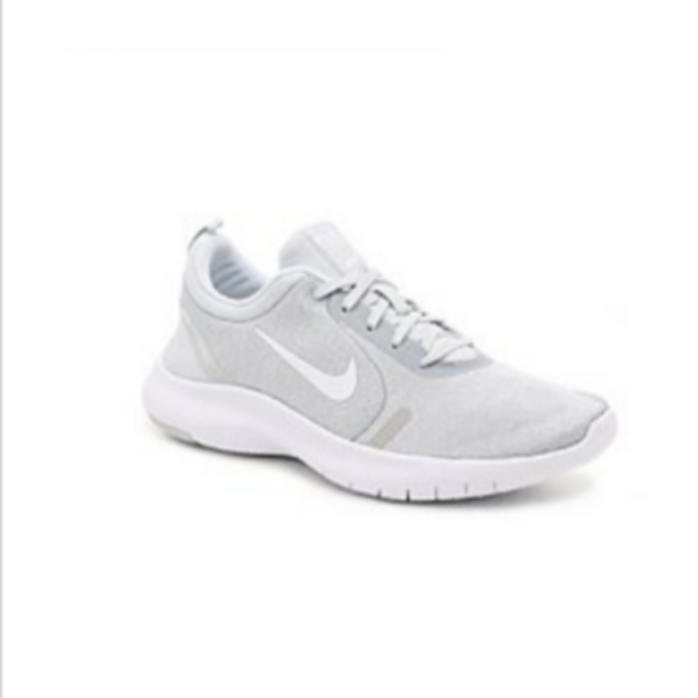 Nike Flex Experience RN 8 Light Grey & White Women's Running Shoes Sz 10